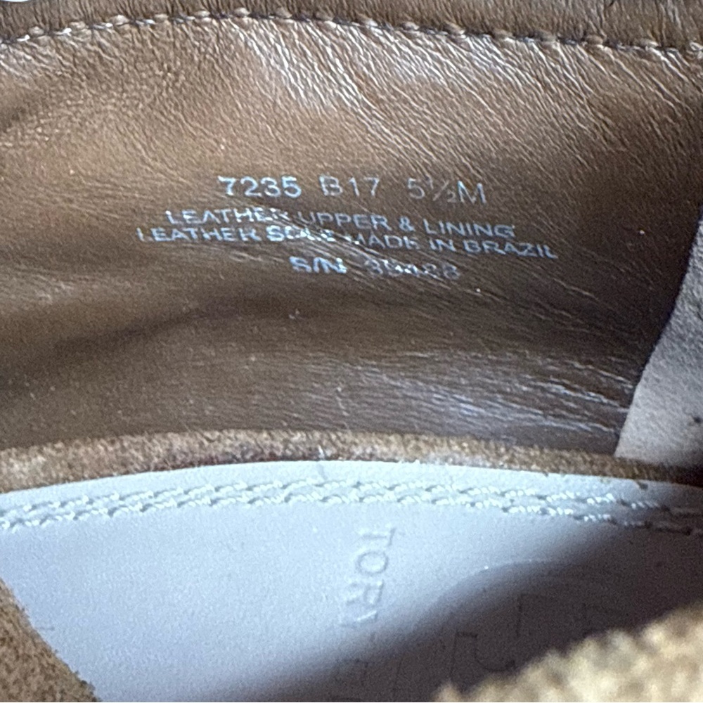 Tory Burch Huntington Fringe Brown Suede Beaded Bootie 5 1/2 M - Picture 11 of 14